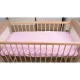 Baby pamut gumis lepedő 60x120cm/70x140cm (Rózsaszín)