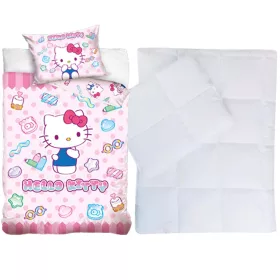Hello Kitty ovis ágynemű paplan párnával 100x135+40x60 cm