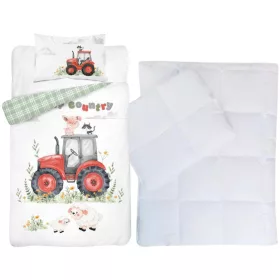 Traktoros ovis ágynemű szett (happy country red)