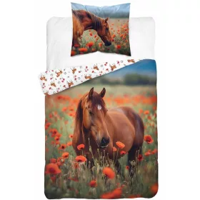 Foszforeszkáló lovas ágynemű – 100% pamut , 140x200+70x80cm 