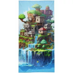 Gamer törölköző, fürdőlepedő (city)