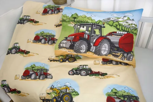Traktoros flanel ovis ágynemű szett