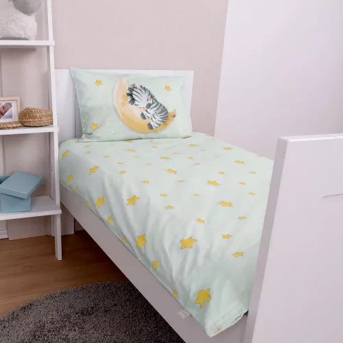 Zebrás ovis ágynemű (hold)