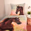 Lovas ágynemű tárolódobozzal 140x200+70x90 cm 100% pamut ágynemű és 30x30x30 cm polipropilén tárolódoboz gyerekeknek