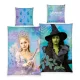 Wicked Twilight Magic ágyneműszett 140x200 + 70x90 cm – 100% pamut, cipzáros, 60°C-on mosható, Glinda és Elphaba mintával