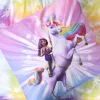 Unicorn Academy Magic ágyneműszett – unikornisos dizájn, 100% pamut, kétoldalas mintával, 140x200 cm paplanhuzat és 70x90 cm párnahuzat, cipzáras záródással, 60°C-on mosható