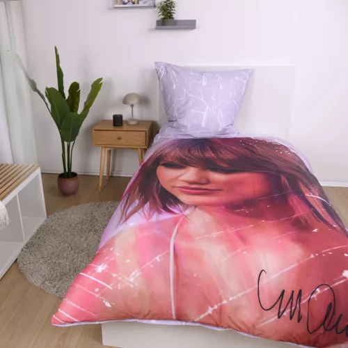 Sid Maurer Swiftie Collection ágyneműszett – Taylor Swift inspirálta dizájn, 100% pamut, kétoldalas mintával, 140x200 cm paplanhuzat és 70x90 cm párnahuzat, cipzáras záródással, 60°C-on mosható