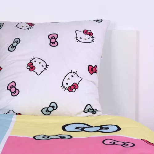 Hello Kitty Sweet Dreams ágynemű – 135x200 cm pamut ágyneműhuzat szett kislányoknak