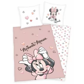 Minnie egér ágynemű (pink hearts)
