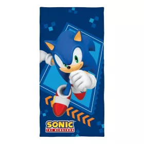 Sonic Superspeed pamut törölköző gyerekeknek – 70x150 cm strand- és fürdőtörölköző