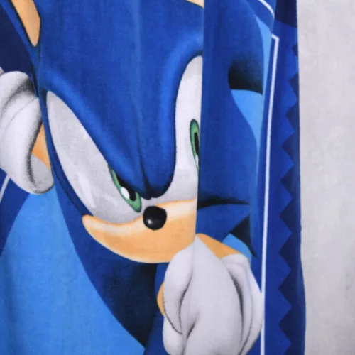 Sonic Superspeed pamut törölköző gyerekeknek – 70x150 cm strand- és fürdőtörölköző
