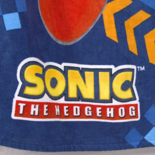Sonic Superspeed pamut törölköző gyerekeknek – 70x150 cm strand- és fürdőtörölköző