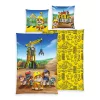 Mancs Őrjárat Rubble Crew ágyneműszett 140x200 + 70x90 cm – 100% pamut, cipzáros, 60°C-on mosható, építkezéses mintával