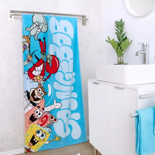SpongeBob törölköző 75x150 cm – 100% pamut, OEKO-TEX