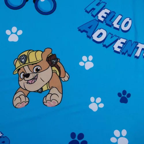 Mancs őrjárat gumis lepedő 90x200 cm 100% pamut Paw Patrol mintával