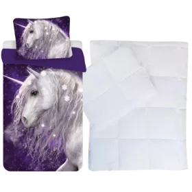 Unikornis ovis ágyneműhuzat szett paplannal és párnával – 100x135+40x60 cm, 100% pamut