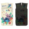 Stitch ágyneműhuzat szett – 100x135 + 40x60 cm, 100% pamut, kétoldalas, világít a sötétben, Disney Aloha mintás