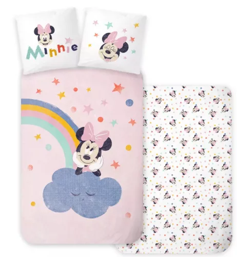 Minnie egér ovis ágynemű paplan-párnával 100x135+40x60 cm