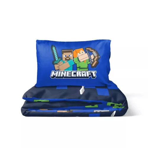 Minecraft ágynemű 140x200+70x90 cm pamut