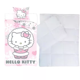 Hello Kitty ovis ágynemű paplan párnával 100x135+40x60 cm