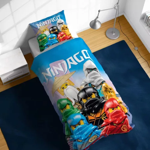 Lego Ninjago ovis ágynemű paplan párnával 100x135+40x60 cm