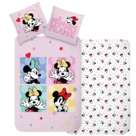 Minnie egér ovis ágynemű 100% pamut 100x135+40x60 cm