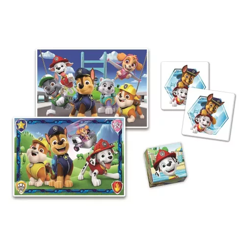 Clementoni Mancs Őrjárat 4 az 1 ben puzzle és memóriajáték gyerekeknek