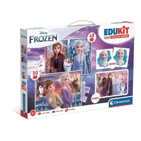 Clementoni Disney Jégvarázs 4 az 1 ben puzzle és memóriajáték gyerekeknek