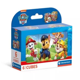 Mancs őrjárat mesekocka 6 db-os puzzle 2 éves kortól Clementoni fejlesztő játék