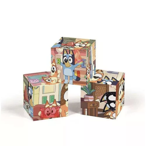 Bluey mesekocka 6 db-os puzzle 2 éves kortól Clementoni fejlesztő játék