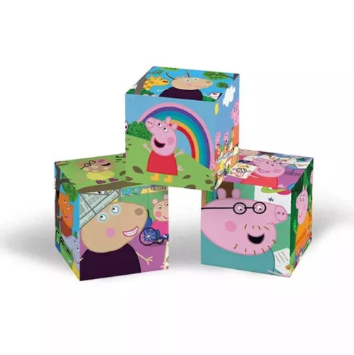 Peppa malac mesekocka 12 db-os puzzle 3 éves kortól – Clementoni fejlesztő játék