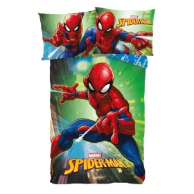 Pókember ovis ágynemű garnitúra 100x135 + 40x60 cm – 100% pamut, Marvel design