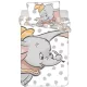 dumbo ágynemű 100x135 40x60 cm pamut disney repülő elefánt pöttyös gyerek huzat fehér szürke rózsaszín