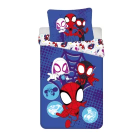 Spidey ágynemű 140x200+70x90 cm – Spidey mintás gyerek ágyneműhuzat 100% pamutból