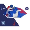 Esernyő fényvisszaverő csíkkal (kék dino)