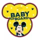 Mickey egér Baby on board tábla